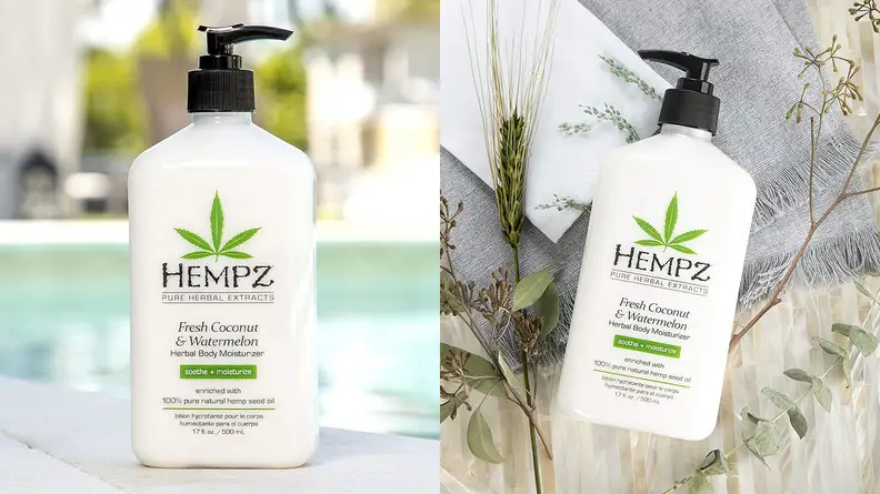 The Hempz Fresh Coconut and Watermelon Moisturizing Skin Lotion.