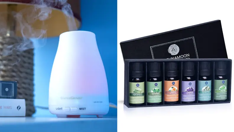 InnoGear Aromatherapy Diffuser and Lagunamoon Essential OIls