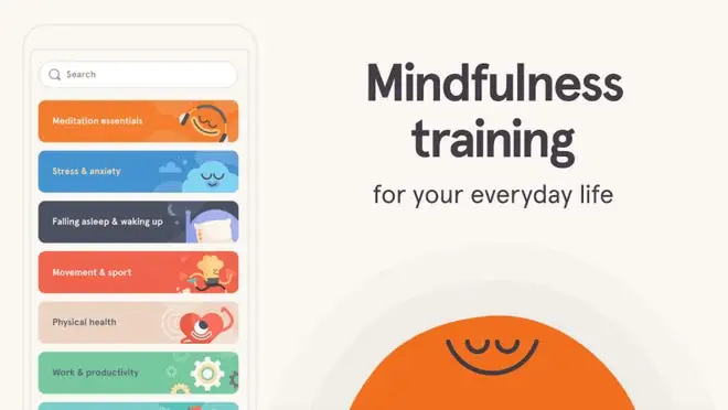 headspace app on white background