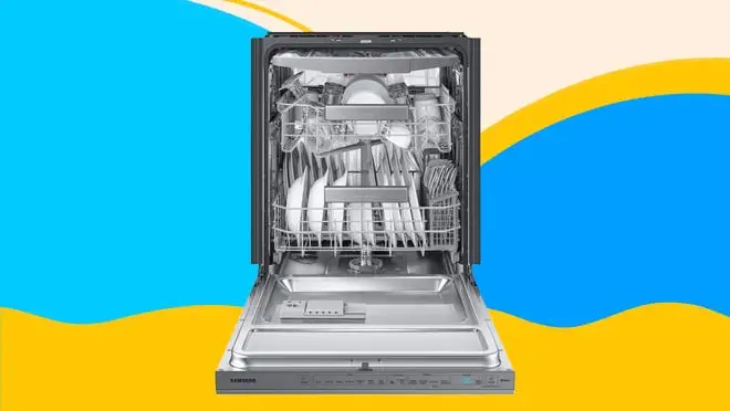 Silver dishwasher from Samsung