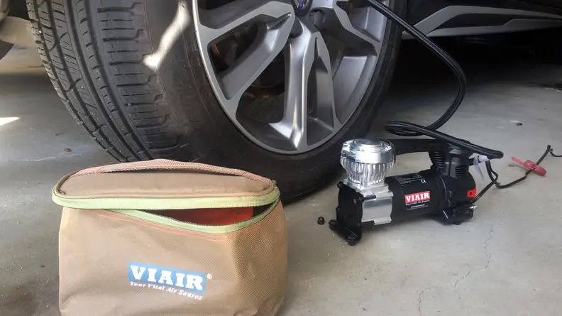 Things parents should keep in car - tire compressor