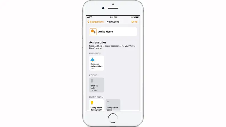 HomeKit Scenes in the iOS 11 Home app