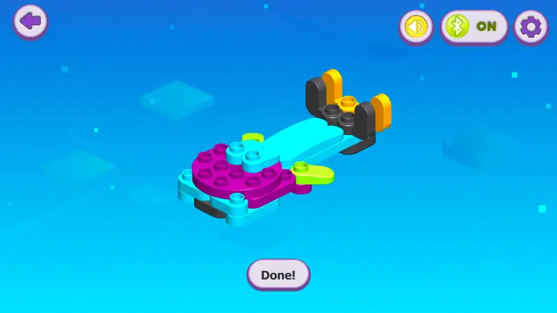 One of the extra items you can build while playing in the Botzees app.