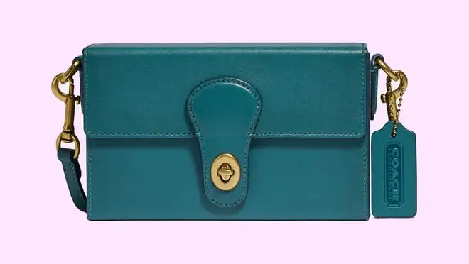 green bag from Coach Outlet