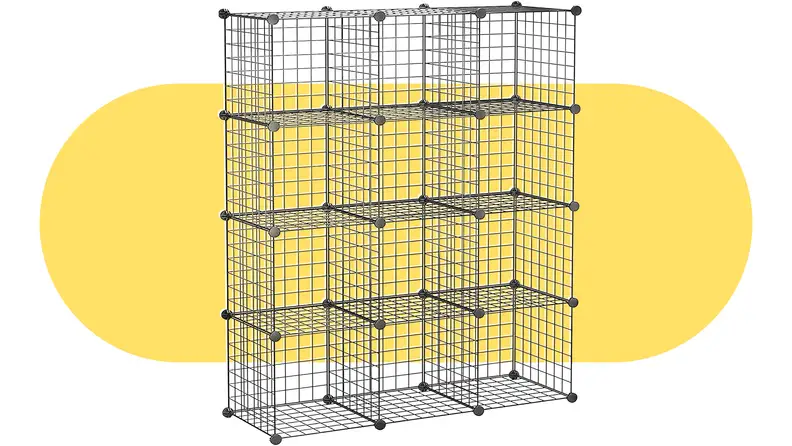 A set of storage cubes.