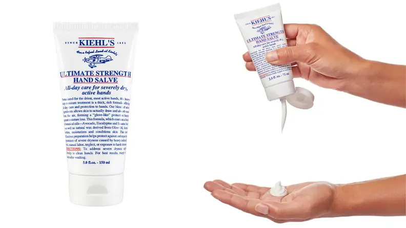 A photo of the Kiehl’s Ultimate Strength Hand Salve.