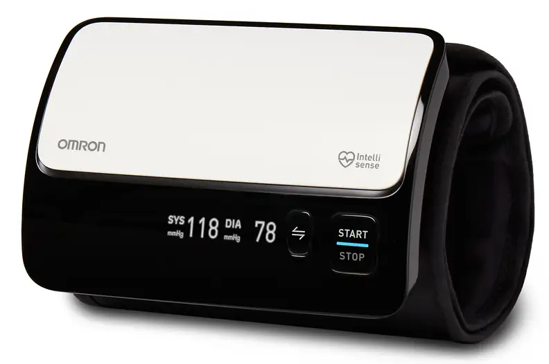 Omron's arm band is still pretty bulky, but is designed to be easy to use.