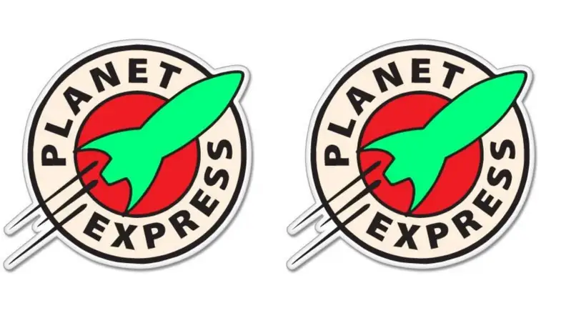 Sticky Pig Futurama Planet Express Vinyl Stickers