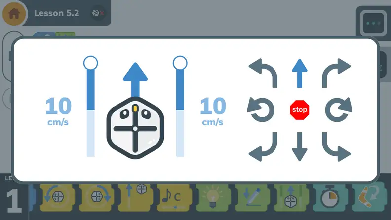 You can customize the speed of each of Root's wheels.