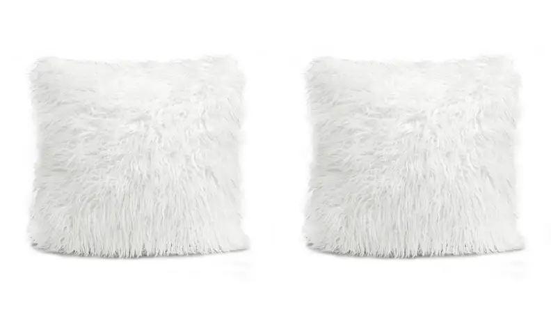 Faux fur pillow