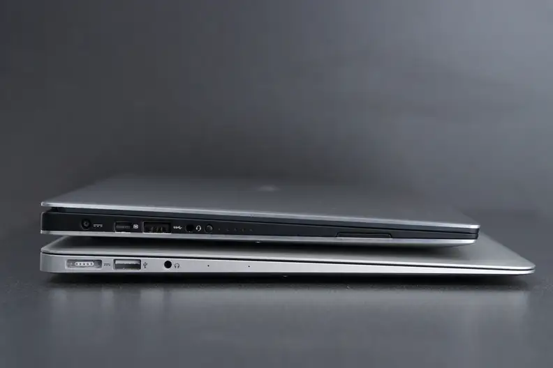The minimal ports on the XPS 13 are typical fair for an ultrabook.
