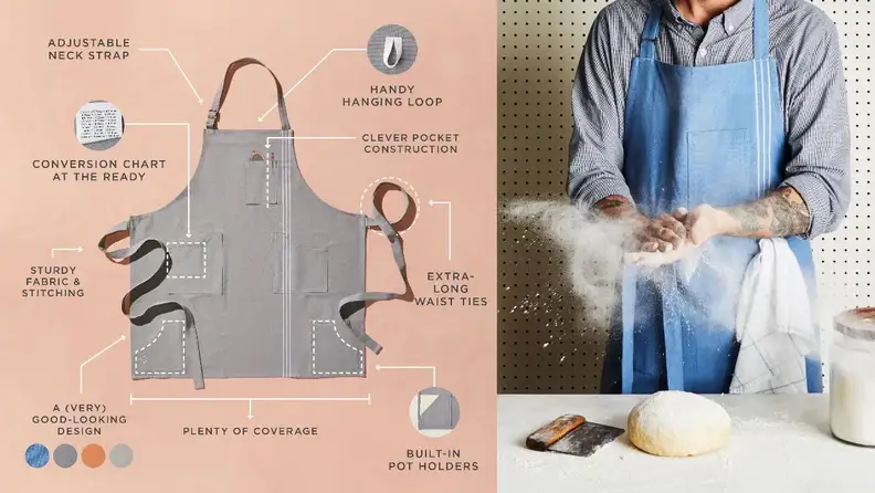 This apron is a must-have for anyone who likes to cook or bake.