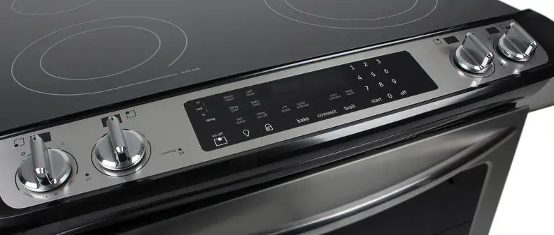 Frigidaire range control panel
