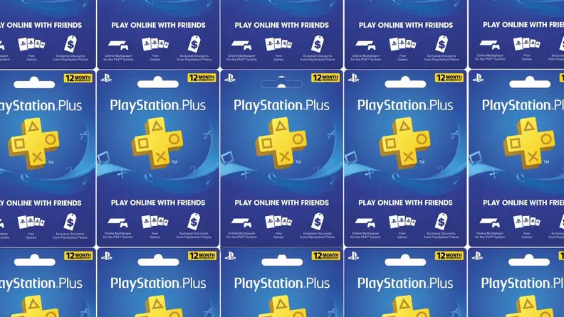 Playstation Plus logos.