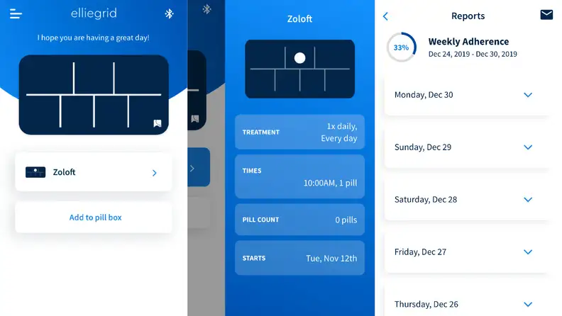 The EllieGrid app lets you input details about your medications.