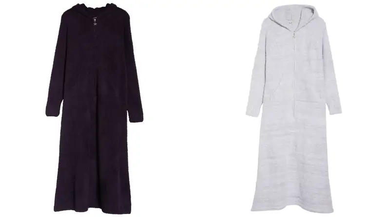 Two Barefoot Dreams women's robes with zipper
