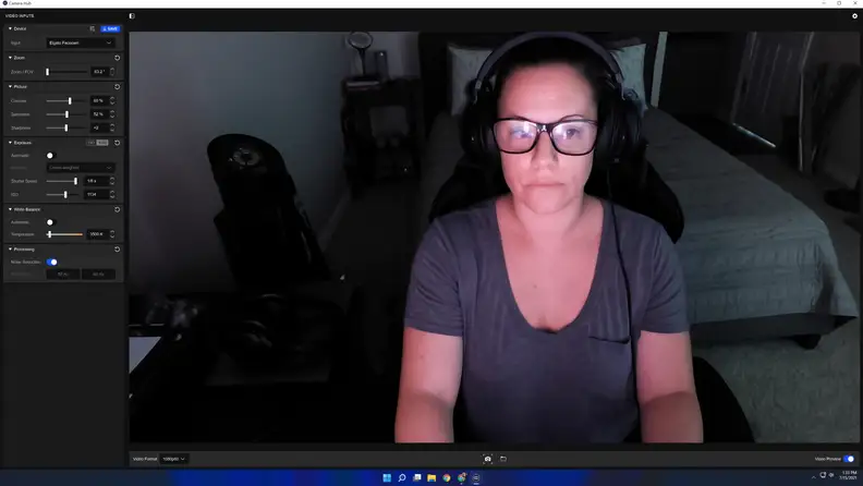 Woman sitting in front of a computer