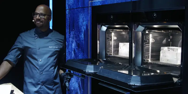 Miele Dialog — Ice blocks that contain fish