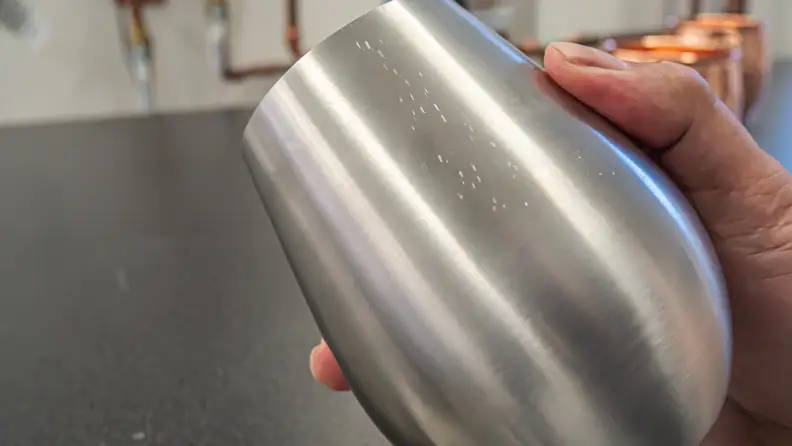 While resistant to dents, the FineDine glasses were susceptible to scratches.
