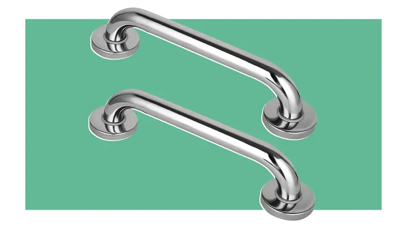 The Gotega grab bar on a colorful background