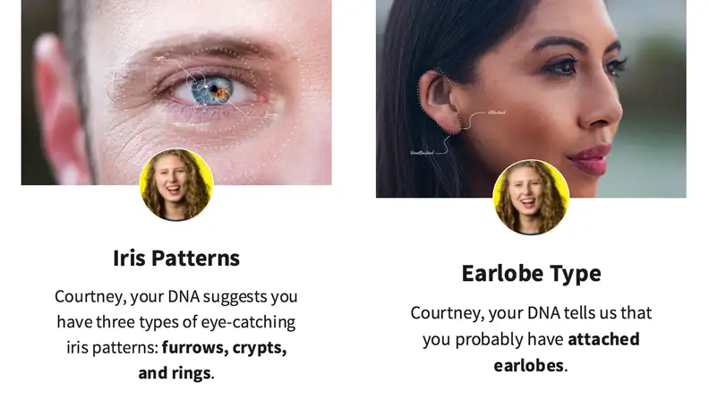 AncestryDNA Traits Iris Patterns and Earlobe
