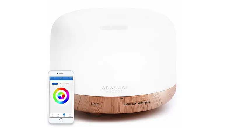 Asakuki Smart Diffuser and Phone