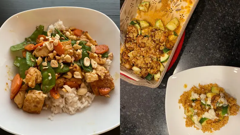 Prepared meals by Blue Apron.