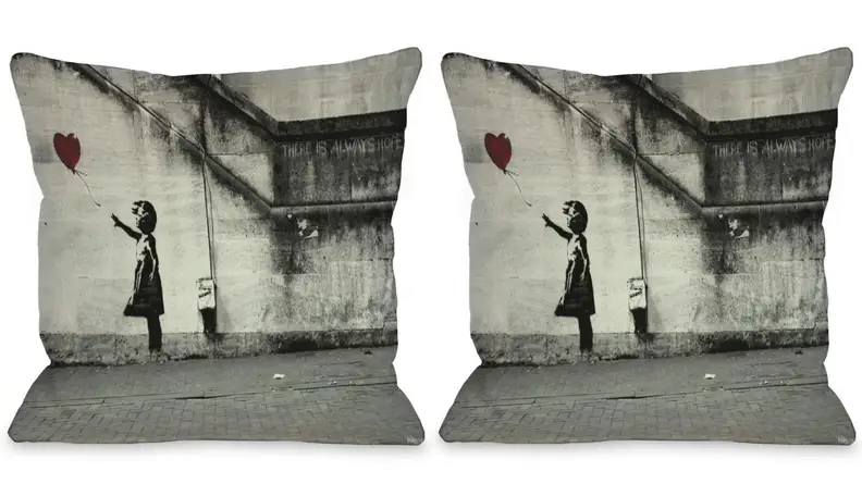 Banksy pillow
