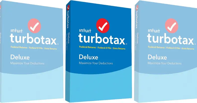 TurboTax Deluxe Software Box.