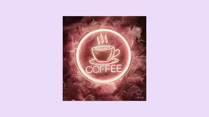 neon coffee sign