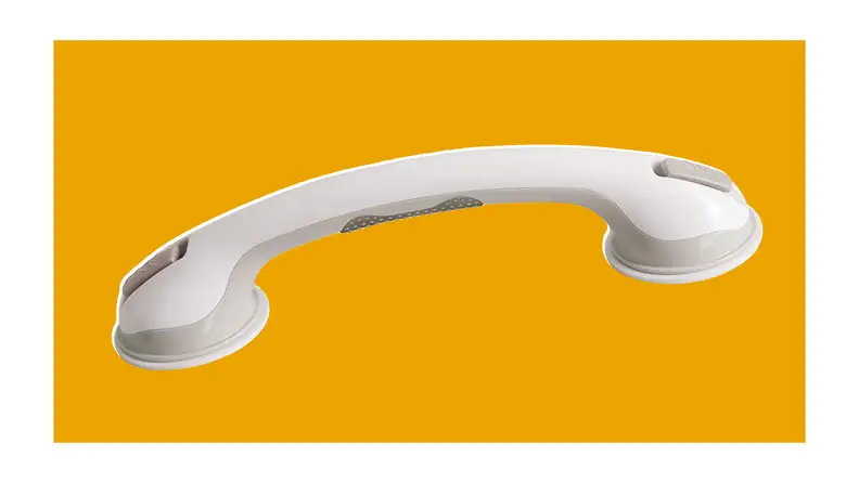 The Safe-er Grip grab bar on a colorful background
