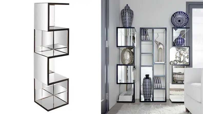 The Howard Elliot Collection Mirrored Floating Shelves