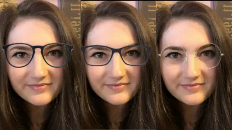 Madison wearing GlassesUSA