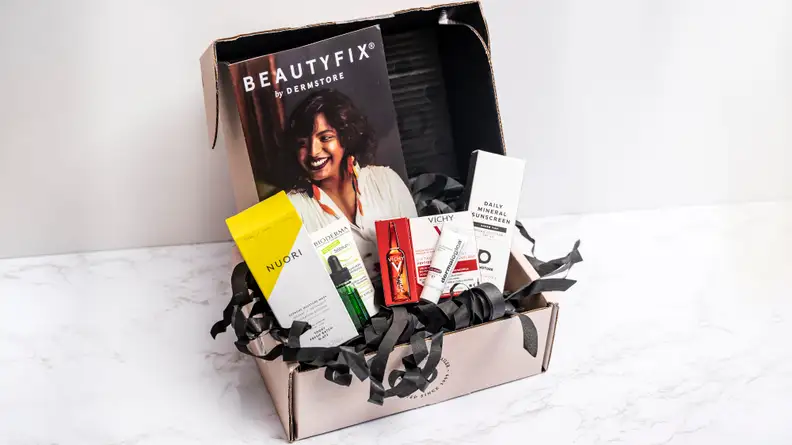 A box from Dermstore Beauty Fix's subscription.