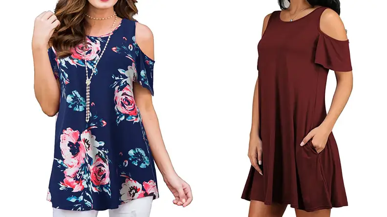 Cold-shoulder top
