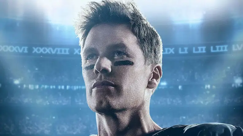 Close up of Tom Brady.