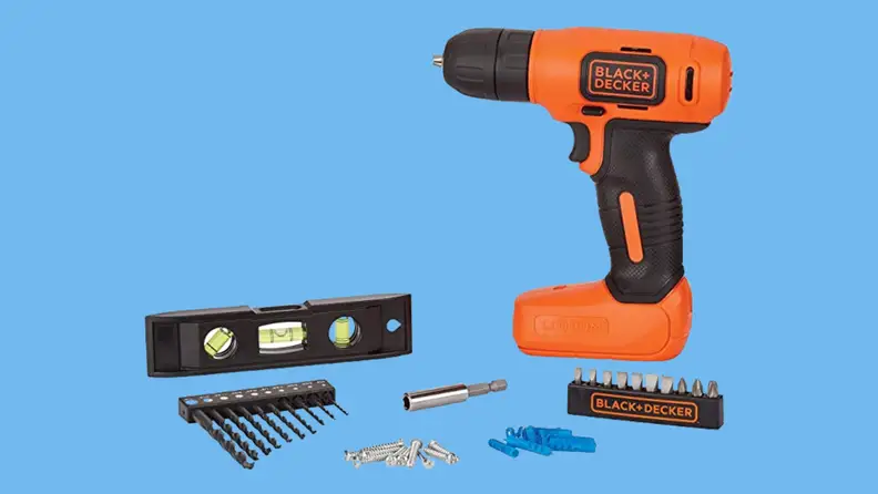orange electric drill