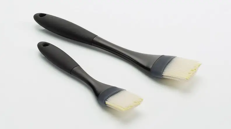 Pastry brushes are ideal for spreading butter, sauce, or egg washes.