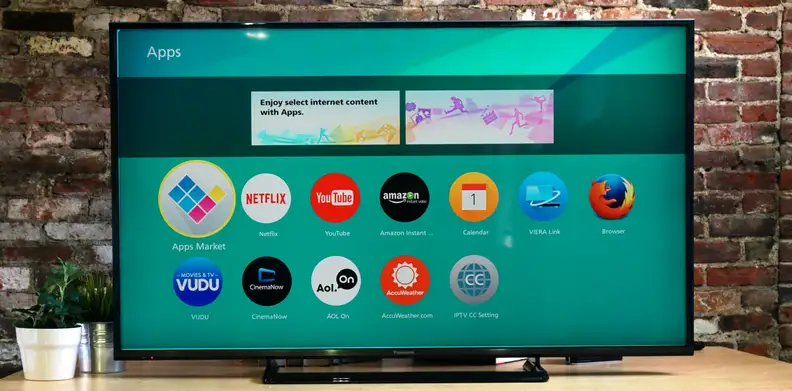 Panasonic TC-50CX600U smart platform main menu