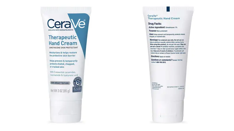 A photo of the CeraVe Therapeutic Hand Cream.