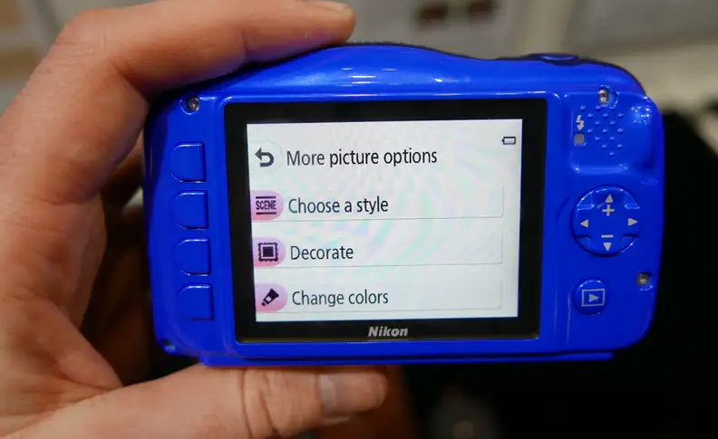 The menu system is quite basic, even by point-and-shoot standards.