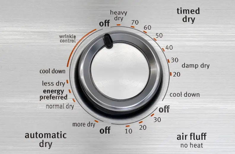 Don't expect precise cycle selection when dealing with crank timers like the one found on the Maytag Centennial MEDC215EW.