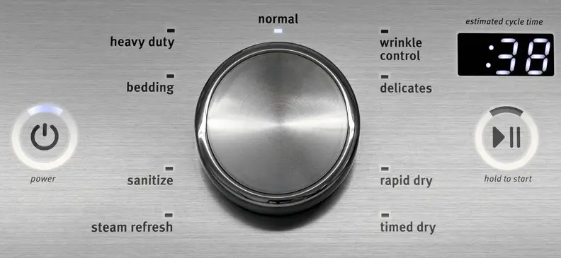 The Maytag Bravos MEDB755DW's ample cycle list lets users choose exactly what they need from their dryer.