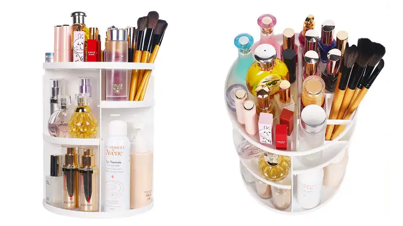 The Sanipoe 360 Makeup Organizer.