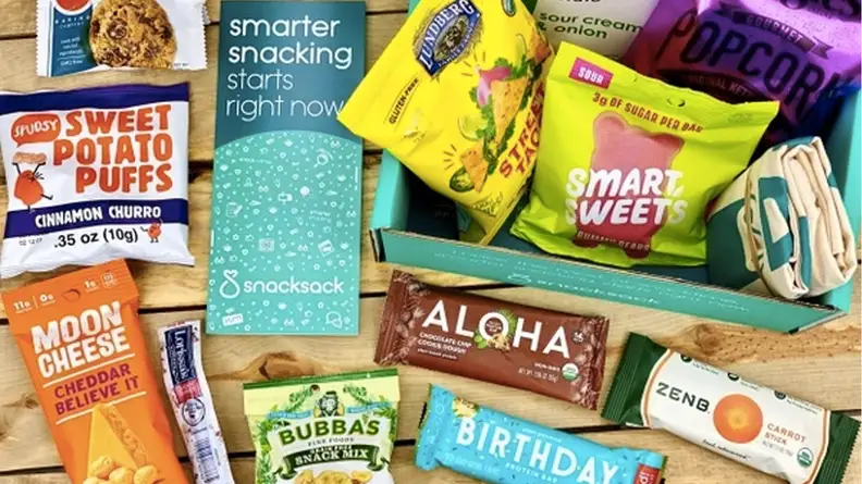 A variety of snacks