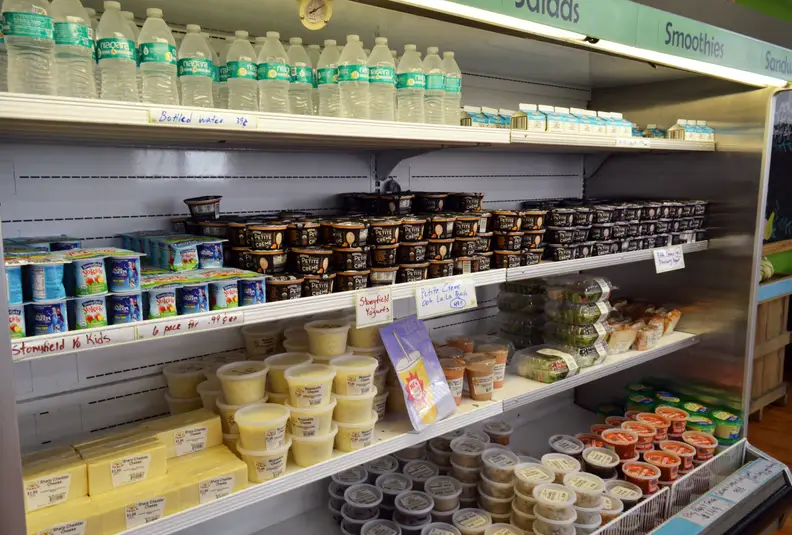 Yogurt, cheese, hummus, fresh garden salads... a bevy of healthy options await.