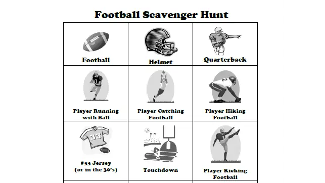 Their favorite sport can serve as inspiration hunt for a scavenger hunt.