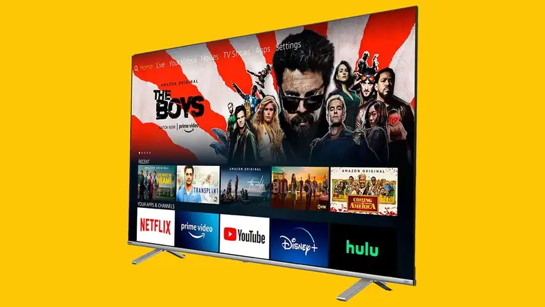 Close up of a Toshiba TV.
