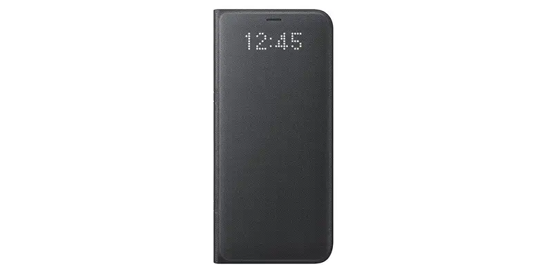 Samsung's LED wallet case has a dot-matrix LED display with an inner card and ID pocket.
