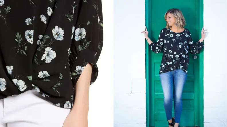 Gibson Maggie Twist Hem Top